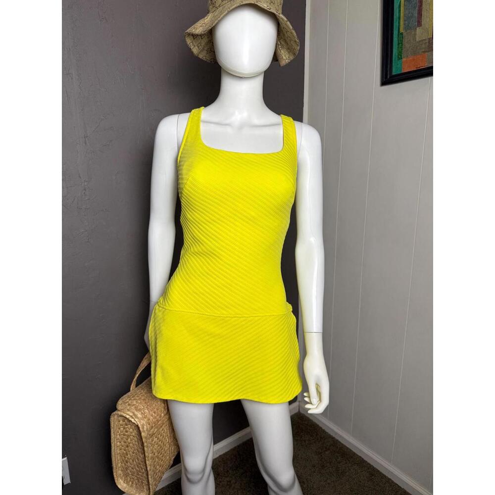 Vintage 1960’s Yellow Swimsuit from Rose Marie Reid M/L Pinup Playsuit - Picture 2 of 10